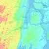 Mapa topográfico Taperoá, altitude, relevo