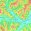 Mapa topográfico Vatra Dornei, altitude, relevo