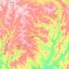 Mapa topográfico Orizona, altitude, relevo