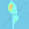 Mapa topográfico Pulau Kayuadi, altitude, relevo