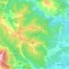 Mapa topográfico Antisanti, altitude, relevo