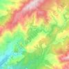 Mapa topográfico Tolla, altitude, relevo