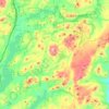 Mapa topográfico Pharaoh Lake Wilderness, altitude, relevo