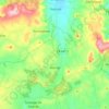 Mapa topográfico Alvorge, altitude, relevo