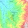 Mapa topográfico San Jerónimo, altitude, relevo