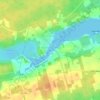 Mapa topográfico Rural Municipality of Murray River, altitude, relevo