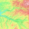 Mapa topográfico Quercy blanc, altitude, relevo