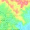 Mapa topográfico Monte Carlos, altitude, relevo