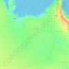 Mapa topográfico Al Udayd Governorate, altitude, relevo