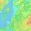 Mapa topográfico Rothesay, altitude, relevo