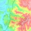 Mapa topográfico Souto da Carpalhosa e Ortigosa, altitude, relevo