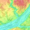Mapa topográfico Valloire-sur-Cisse, altitude, relevo