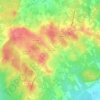 Mapa topográfico Restinclières, altitude, relevo