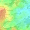 Mapa topográfico Landébia, altitude, relevo