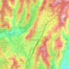 Mapa topográfico Scotts Valley, altitude, relevo