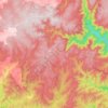 Mapa topográfico Mount Werong, altitude, relevo