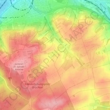 Mapa topográfico 76646, altitude, relevo
