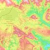 Mapa topográfico Valle de Valdebezana, altitude, relevo