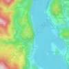 Mapa topográfico Pella, altitude, relevo