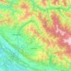 Mapa topográfico Udhampur, altitude, relevo