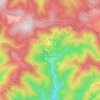 Mapa topográfico Lespinassière, altitude, relevo