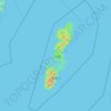 Mapa topográfico Tsushima, altitude, relevo