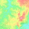 Mapa topográfico São Gonçalo do Rio das Pedras, altitude, relevo