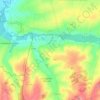 Mapa topográfico Traînel, altitude, relevo