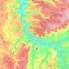 Mapa topográfico Communauté de communes du Jovinien, altitude, relevo