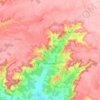 Mapa topográfico Piñel de Abajo, altitude, relevo