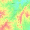 Mapa topográfico Ibiassucê, altitude, relevo