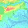 Mapa topográfico Langenhoe, altitude, relevo
