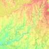 Mapa topográfico Río Congo, altitude, relevo