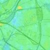 Mapa topográfico Kalk, altitude, relevo