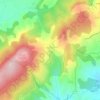Mapa topográfico Fontienne, altitude, relevo