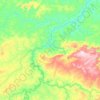 Mapa topográfico Torixoréu, altitude, relevo
