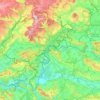 Mapa topográfico Schaffhausen, altitude, relevo