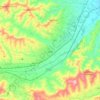 Mapa topográfico Jesi, altitude, relevo