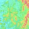Mapa topográfico 서원구, altitude, relevo