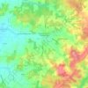 Mapa topográfico Baignes-Sainte-Radegonde, altitude, relevo