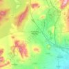 Mapa topográfico Monòver / Monóvar, altitude, relevo