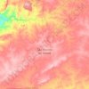 Mapa topográfico São Vicente do Seridó, altitude, relevo