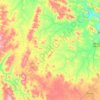 Mapa topográfico Bom Jesus da Serra, altitude, relevo