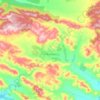 Mapa topográfico Los Cortijos, altitude, relevo