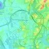 Mapa topográfico Cyberjaya, altitude, relevo