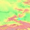 Mapa topográfico 伊犁哈萨克自治州, altitude, relevo