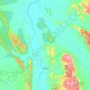 Mapa topográfico Ibotirama, altitude, relevo