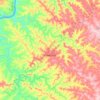Mapa topográfico Crissiumal, altitude, relevo