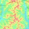 Mapa topográfico Ferraria, altitude, relevo