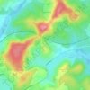 Mapa topográfico Genevreuille, altitude, relevo